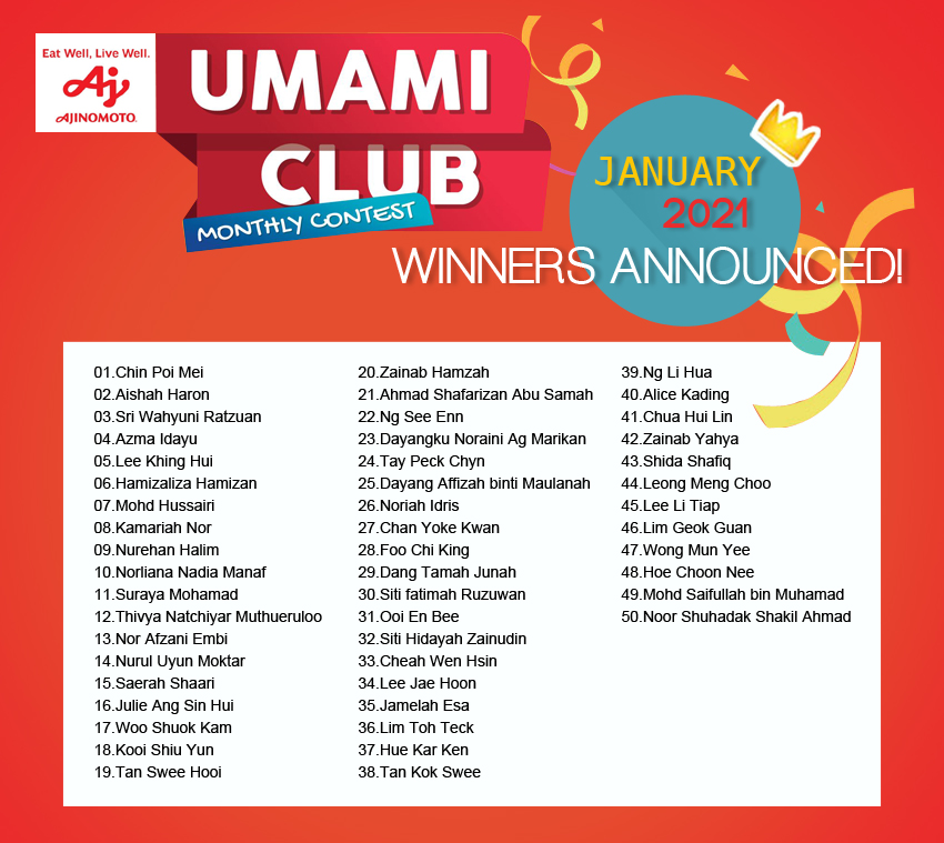 Umami Club Monthly Contest