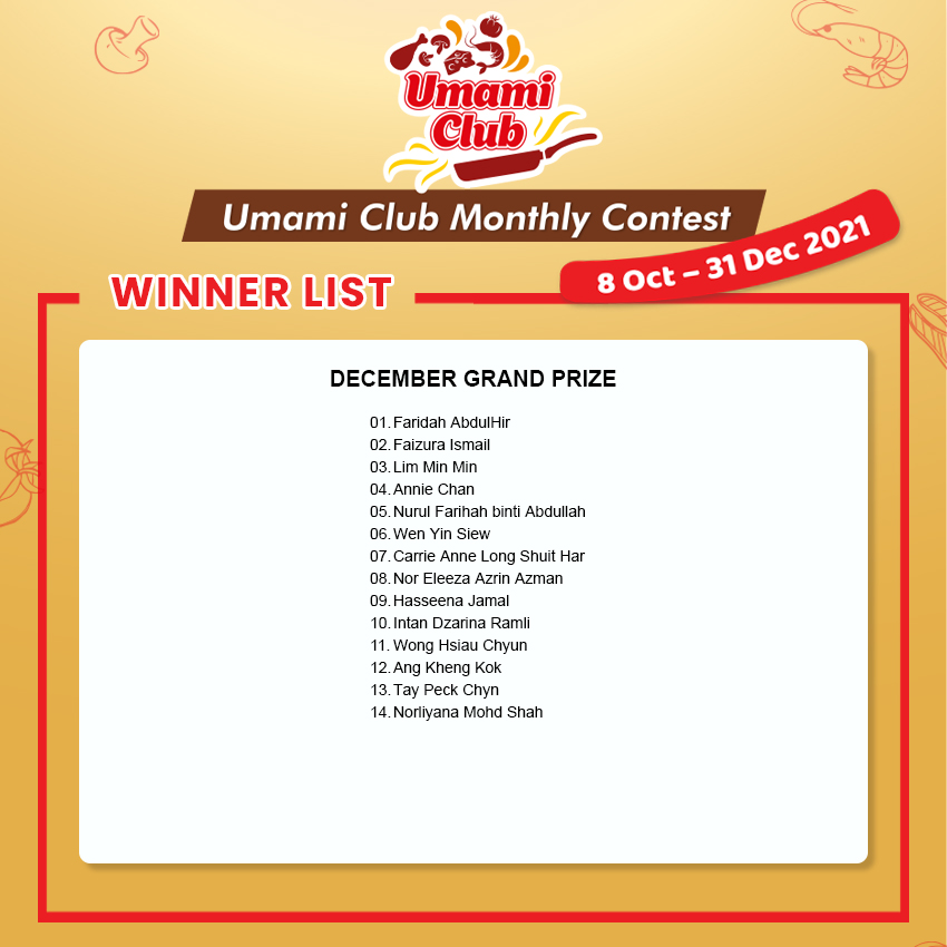 Umami Club Monthly Contest