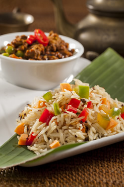 Flavoured Indian Rice with Vegetables