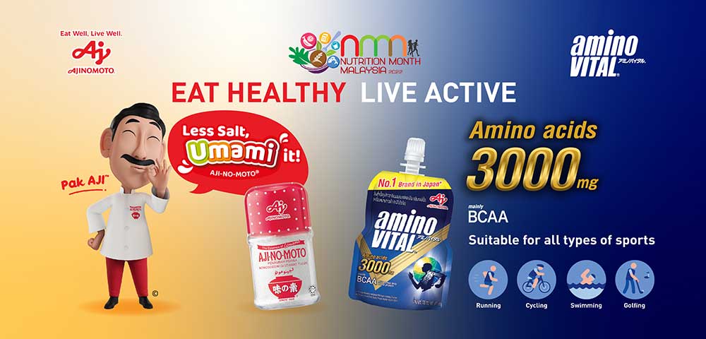 Ajinomoto Company Encourages Malaysians to “Eat Healthy, Live Active” in NMM 2022