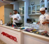 A cooking demo conducted by Chef Karamvir Singh Godrei to demonstrate the exact techniques in culinary preparation based on the given recipes for the competition.