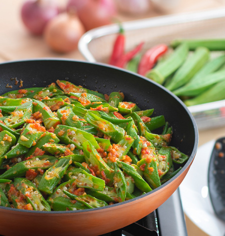 Stir Fried Lady’s Finger with Chili