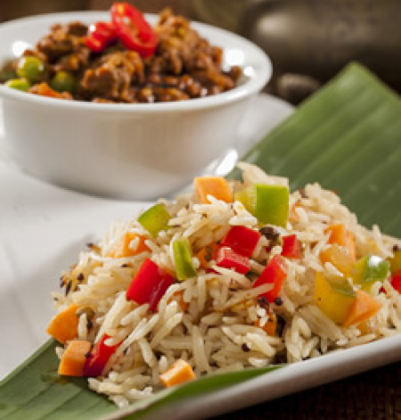 Flavoured Indian Rice with Vegetables