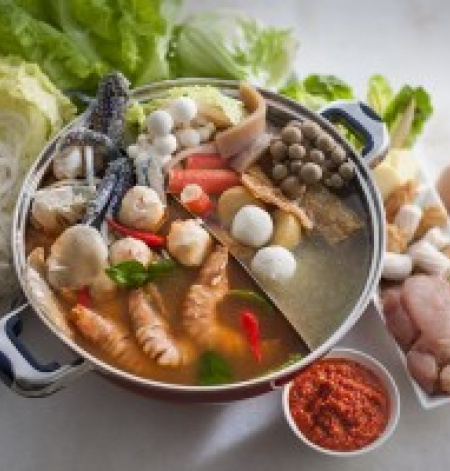 Steamboat (Ying Yong Pot) recipe combination of Hot and sour taste
