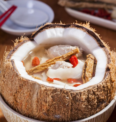 Herbal Coconut Soup