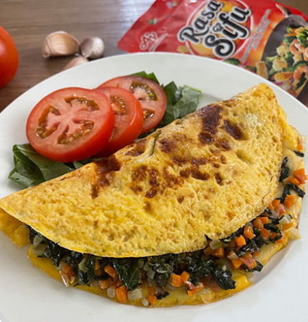 Folded Spinach Omelette 